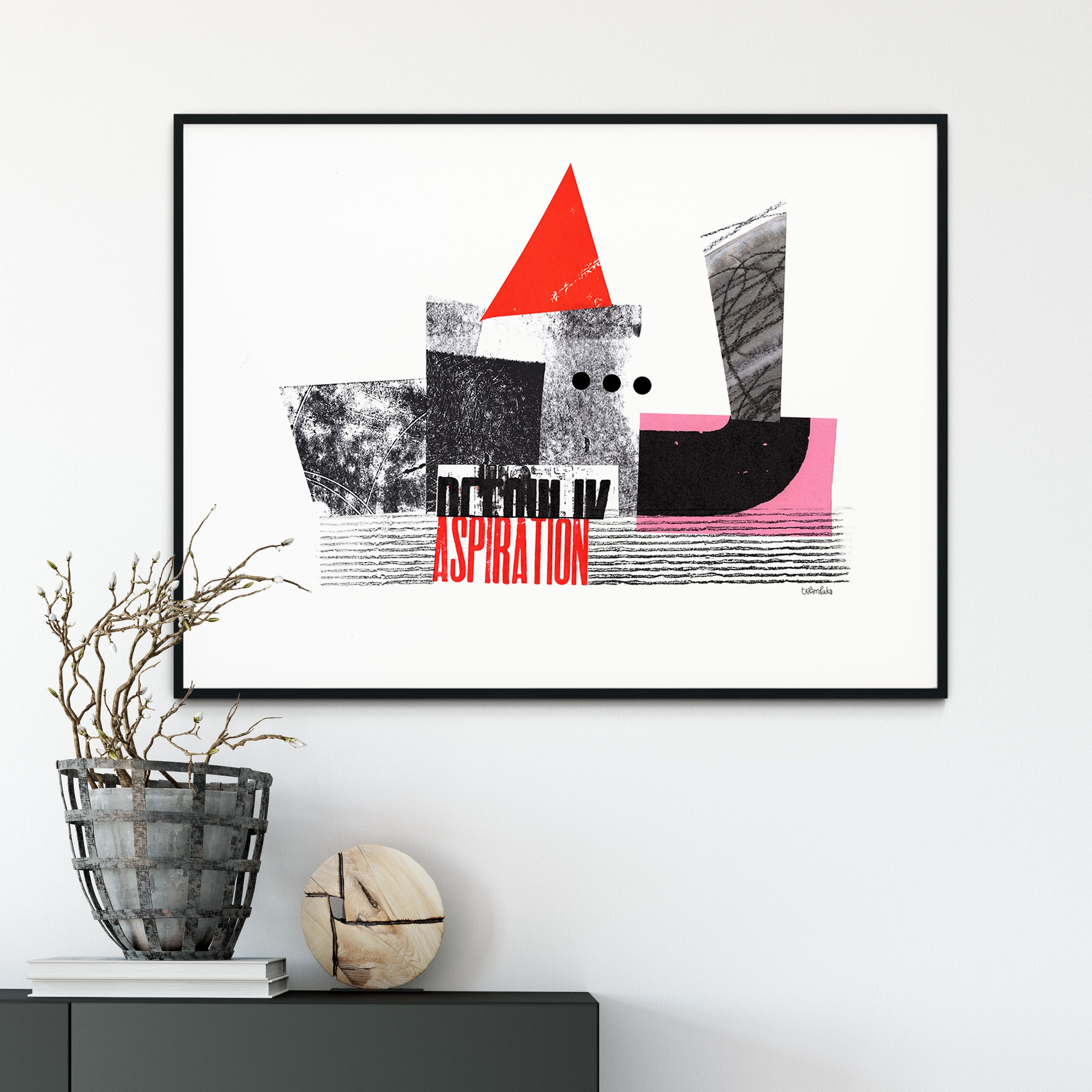 Aspiration / Abstract Collage / Limited Edition Giclee print